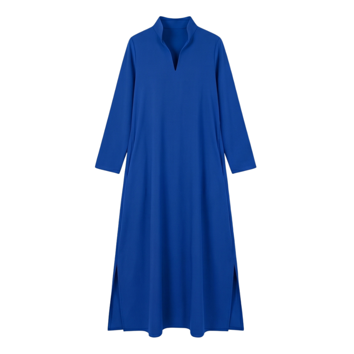 Loose Maxi Dress with Side Slits — View 20 | Clova