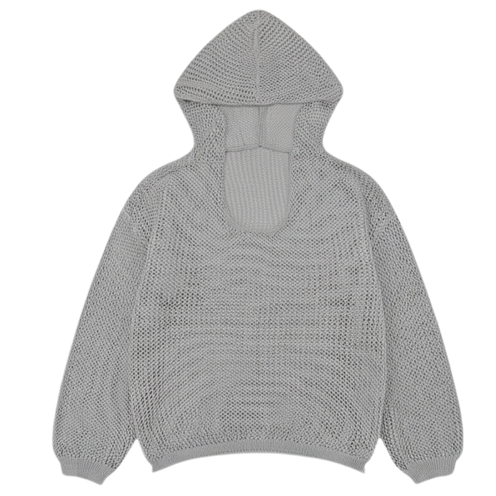 Knit Hooded Pullover for Easy Layering — View 12 | Clova