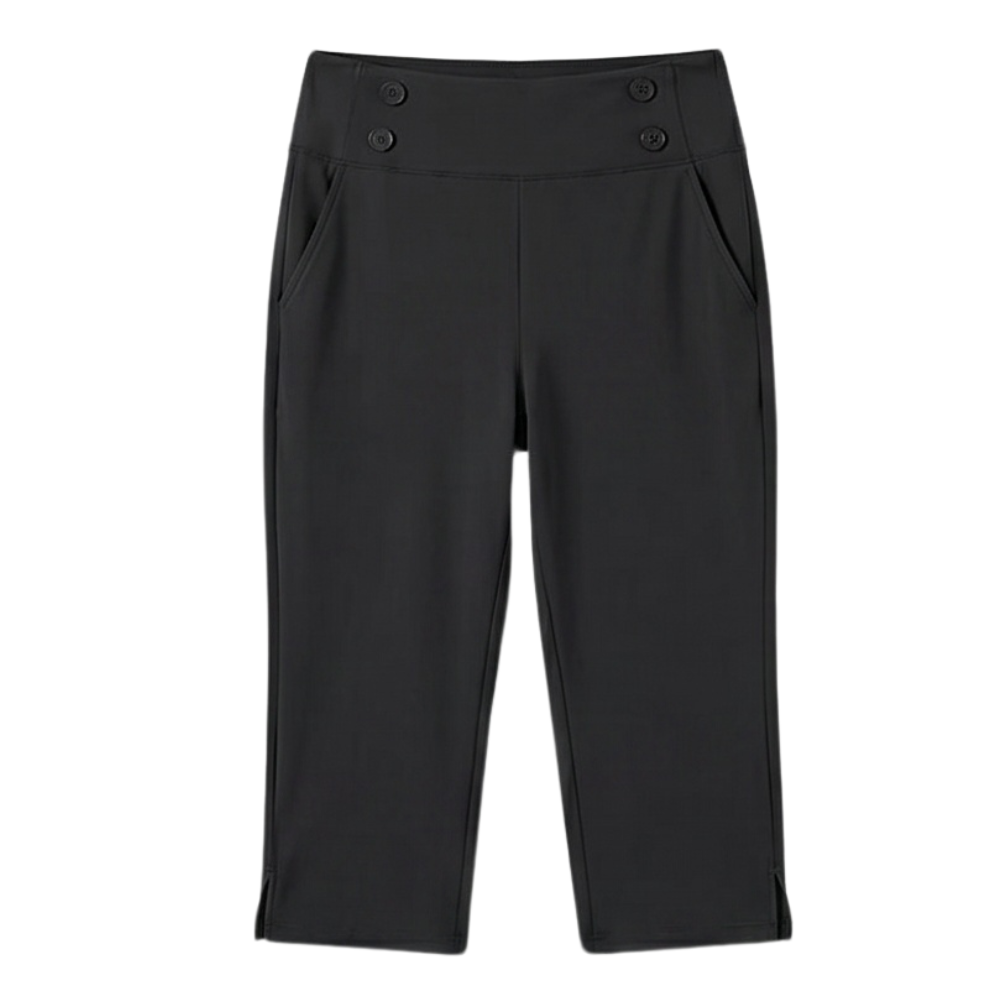 High-Waist Stretch Capri Pants — View 19 | Clova