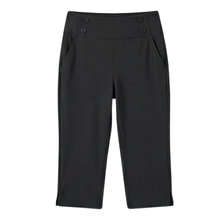 High-Waist Stretch Capri Pants — View 19 | Clova