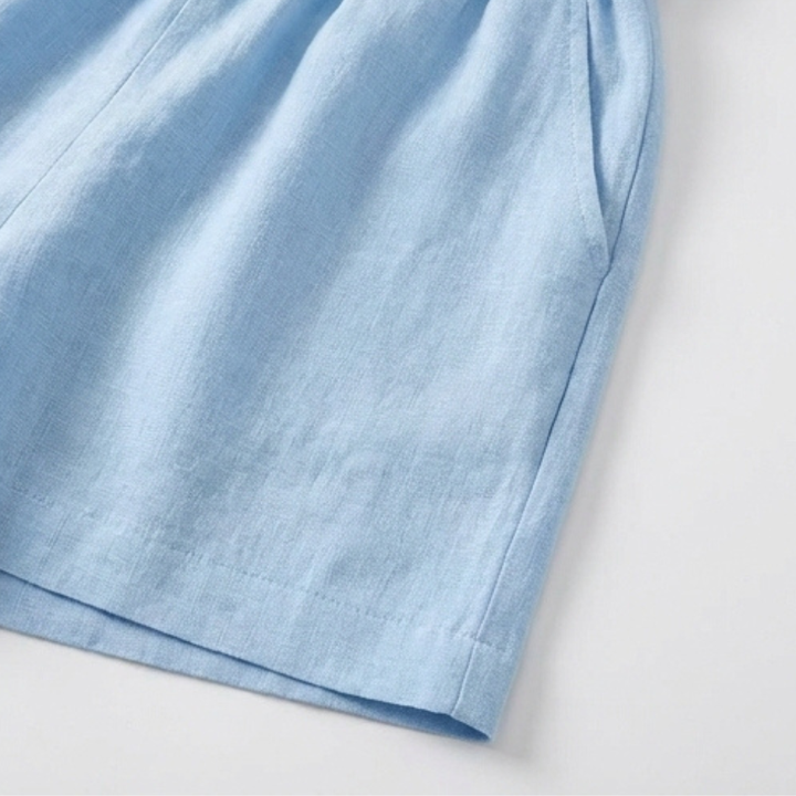 Breezy V-Neck Summer Set — View 10 | Clova