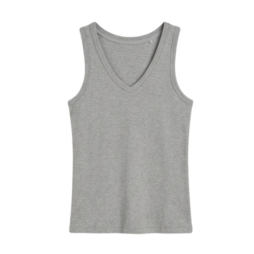 Ribbed V-Neck Tank — View 18 | Clova