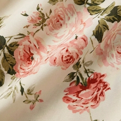Smocked Floral Midi Dress — View 8 | Clova