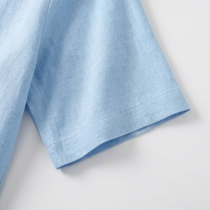 Breezy V-Neck Summer Set — View 8 | Clova