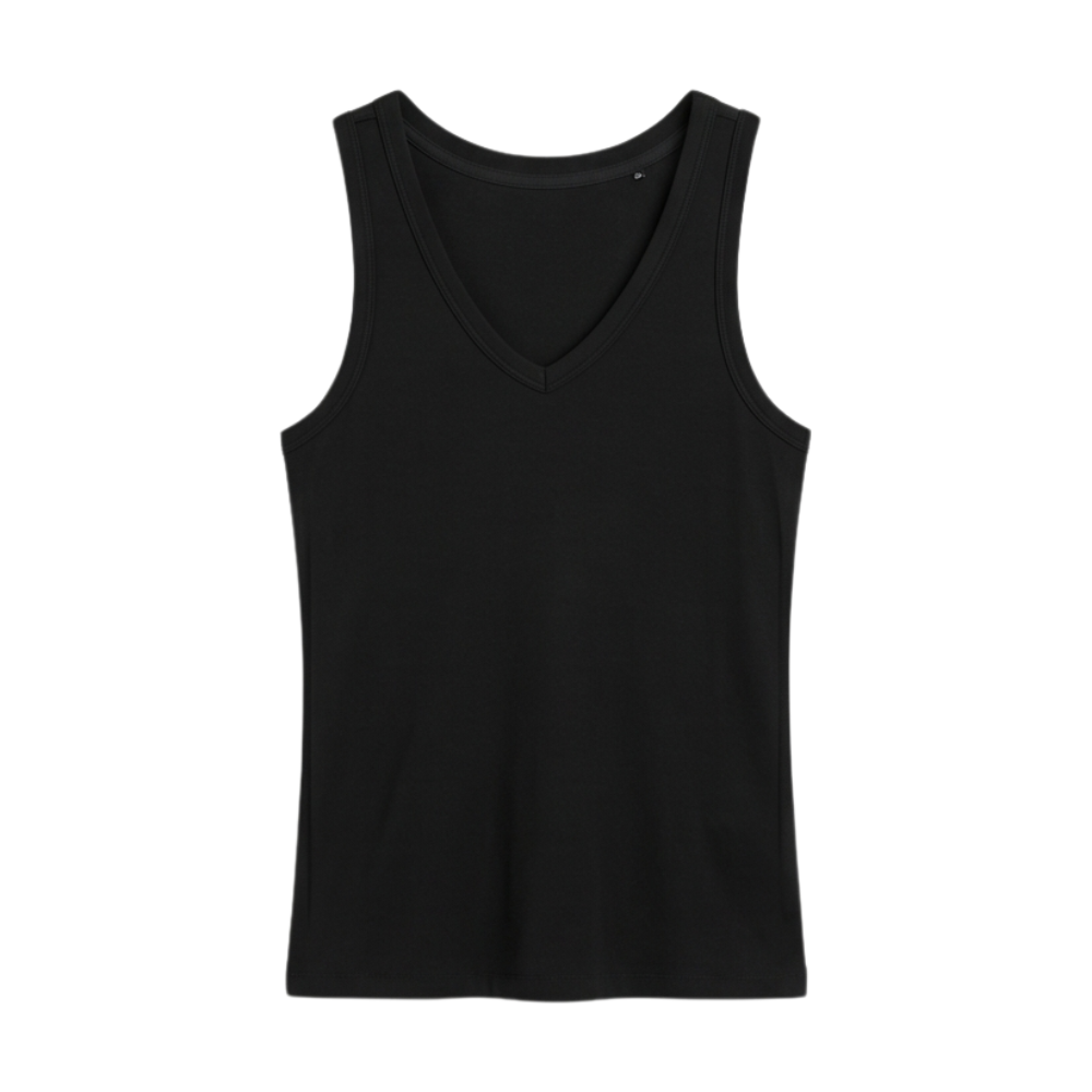 Ribbed V-Neck Tank — View 16 | Clova