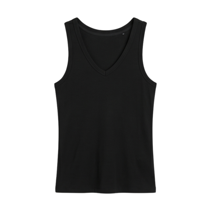 Ribbed V-Neck Tank — View 16 | Clova