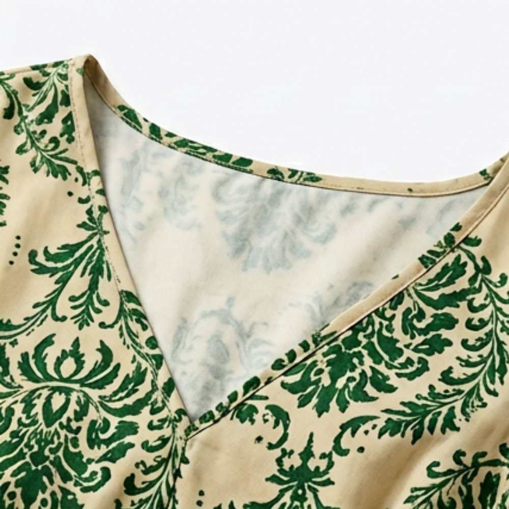 Smocked Floral Maxi Dress — View 7 | Clova