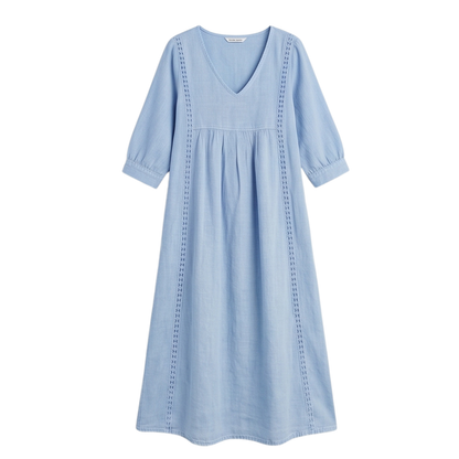 Relaxed Midi Dress with Pockets — View 12 | Clova