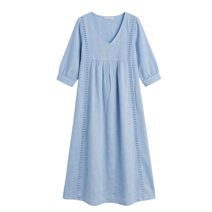 Relaxed Midi Dress with Pockets — View 12 | Clova