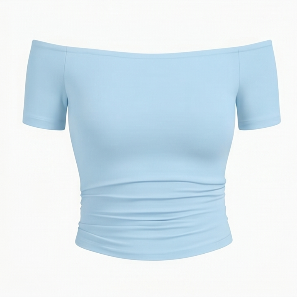Velora Off-Shoulder Slim Fit Top — View 16 | Clova