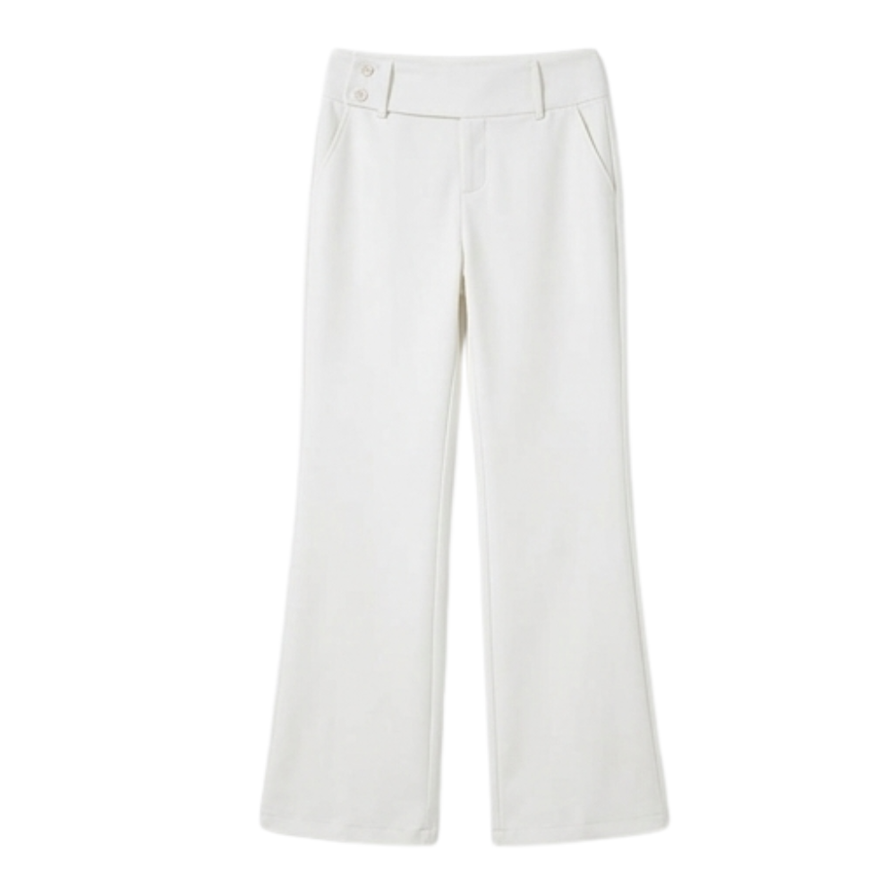 Elongating Wide-Leg Flare Pants — View 20 | Clova