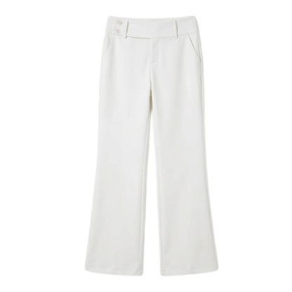 Elongating Wide-Leg Flare Pants — View 20 | Clova
