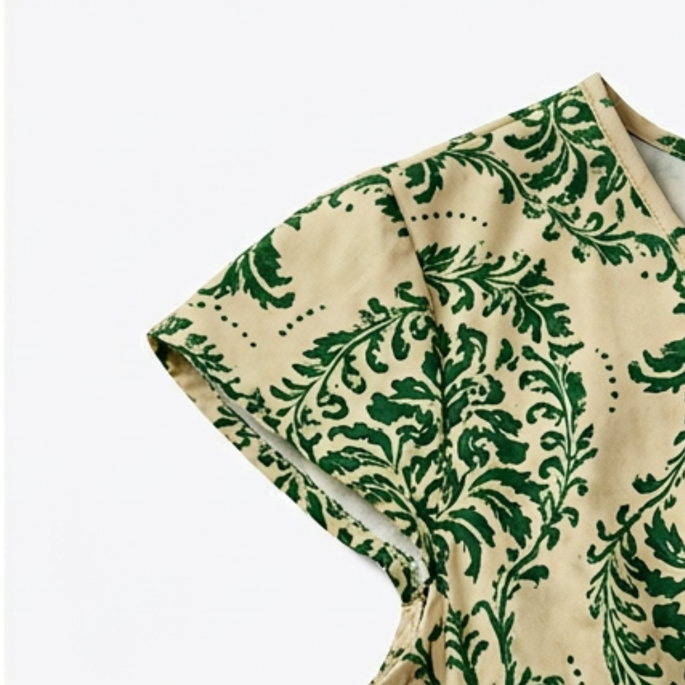 Smocked Floral Maxi Dress — View 8 | Clova