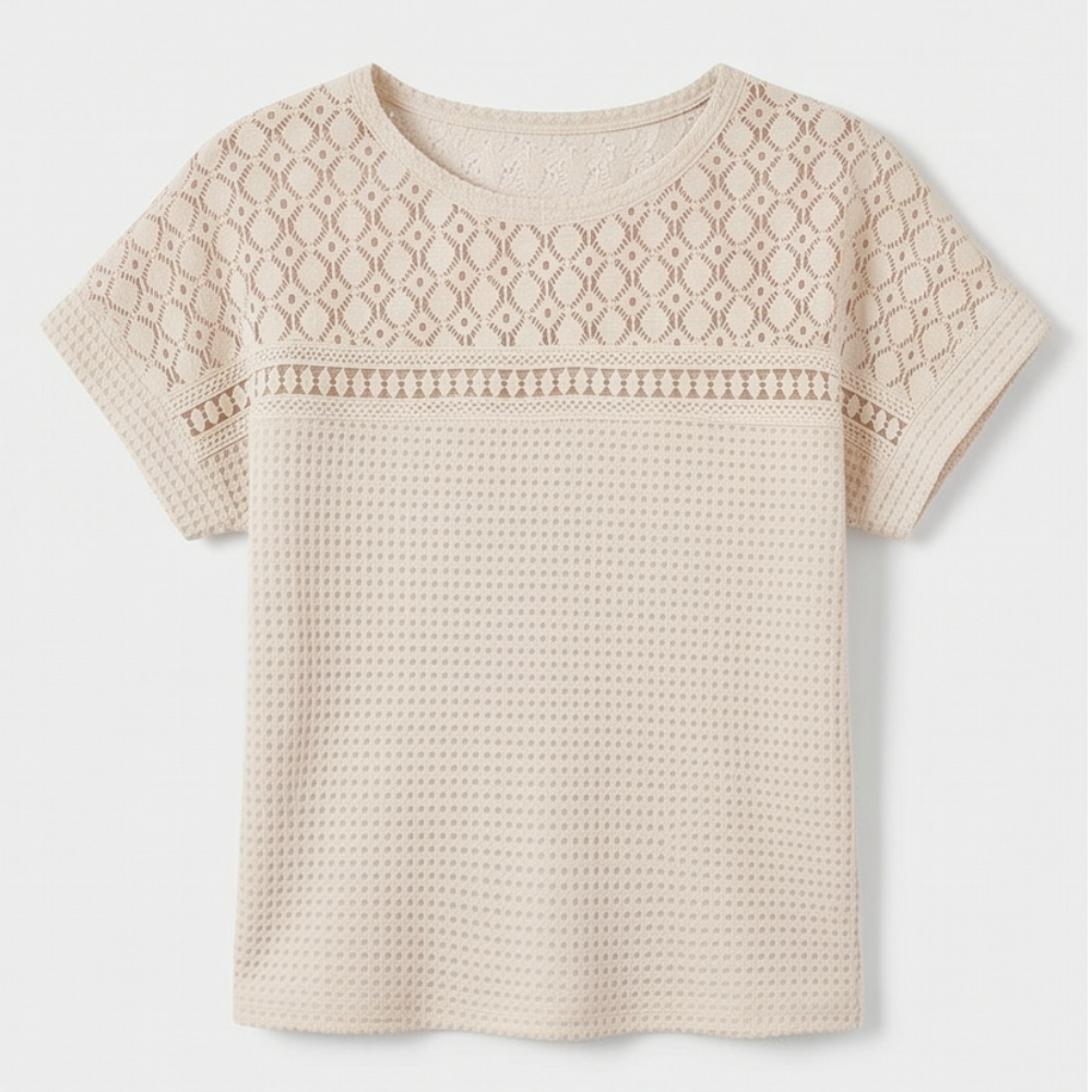 Breezy Open-Weave Knit Top — View 15 | Clova