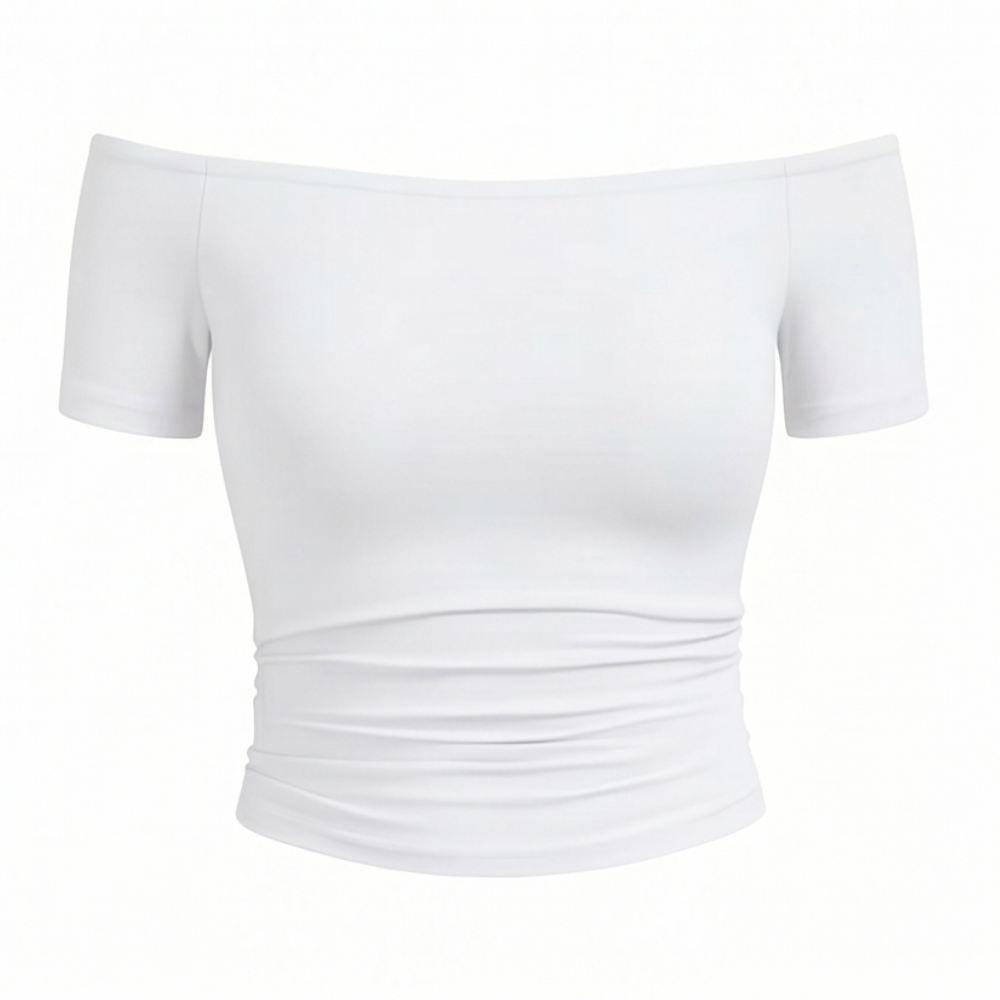 Velora Off-Shoulder Slim Fit Top — View 15 | Clova