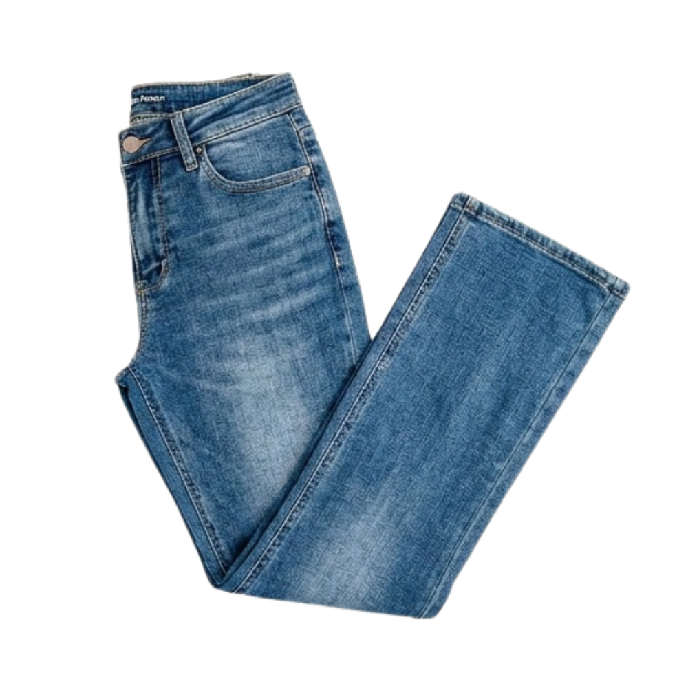 Denalia Tummy-Smoothing Bootcut Jeans — View 11 | Clova