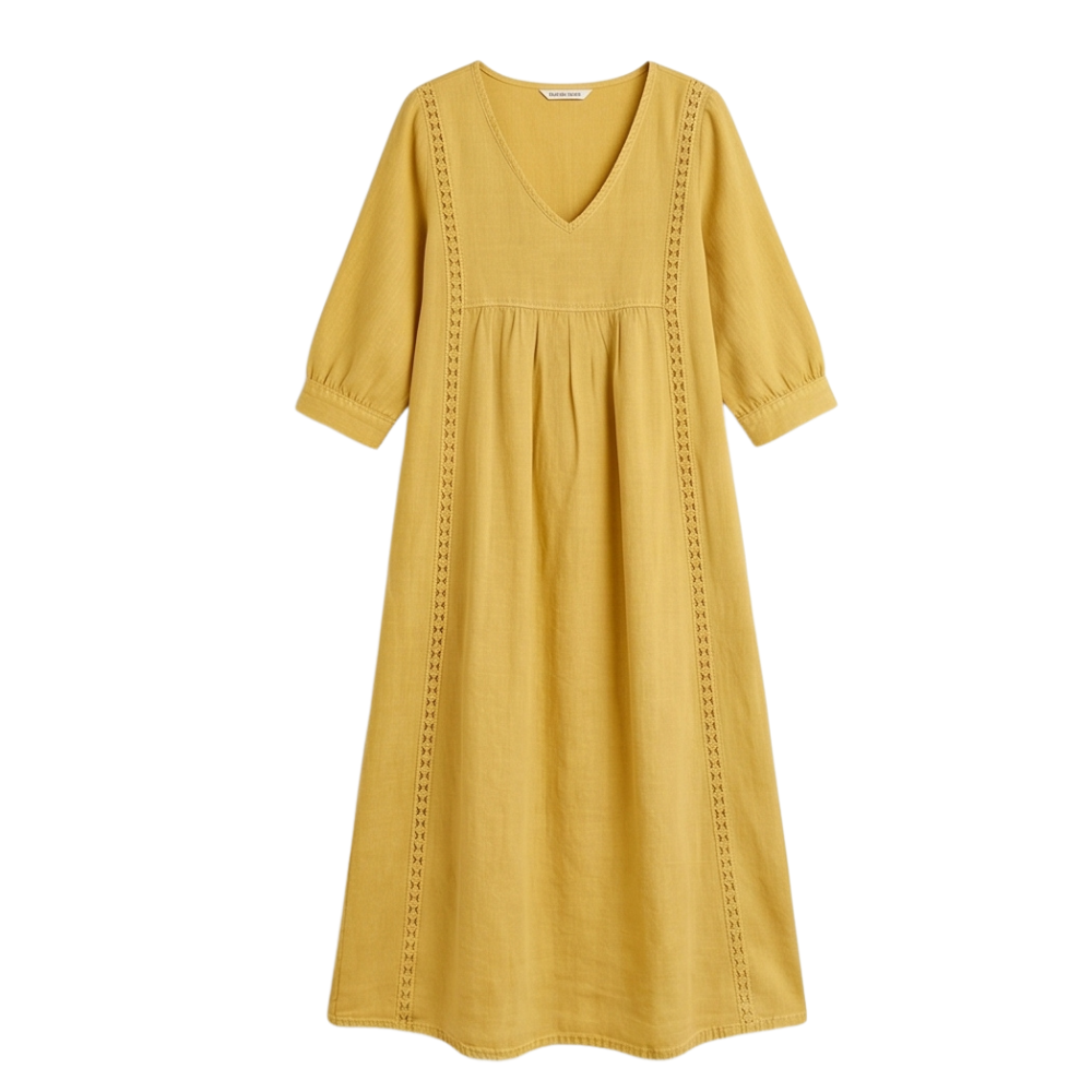Relaxed Midi Dress with Pockets — View 11 | Clova