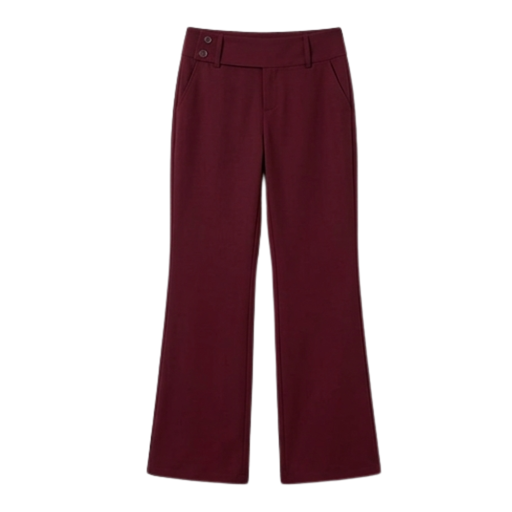 Elongating Wide-Leg Flare Pants — View 19 | Clova