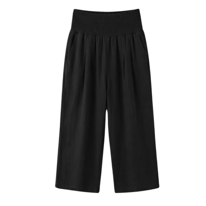 Smocked-Waist Culottes — View 18 | Clova