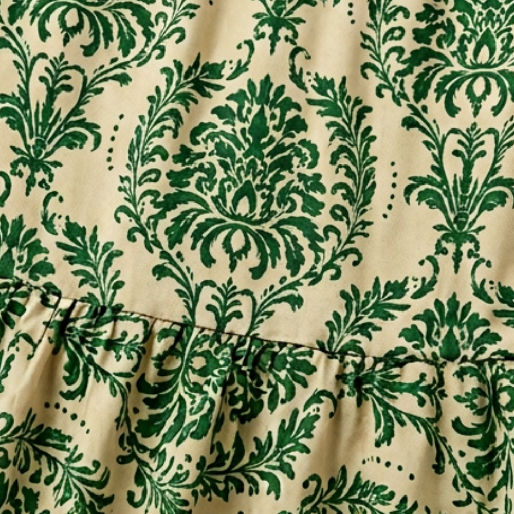 Smocked Floral Maxi Dress — View 9 | Clova