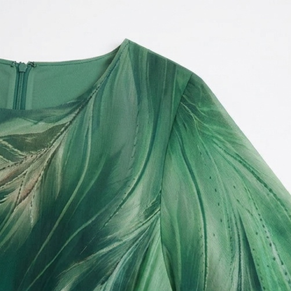 Aurelinea Painted Chiffon Maxi Dress — View 6 | Clova