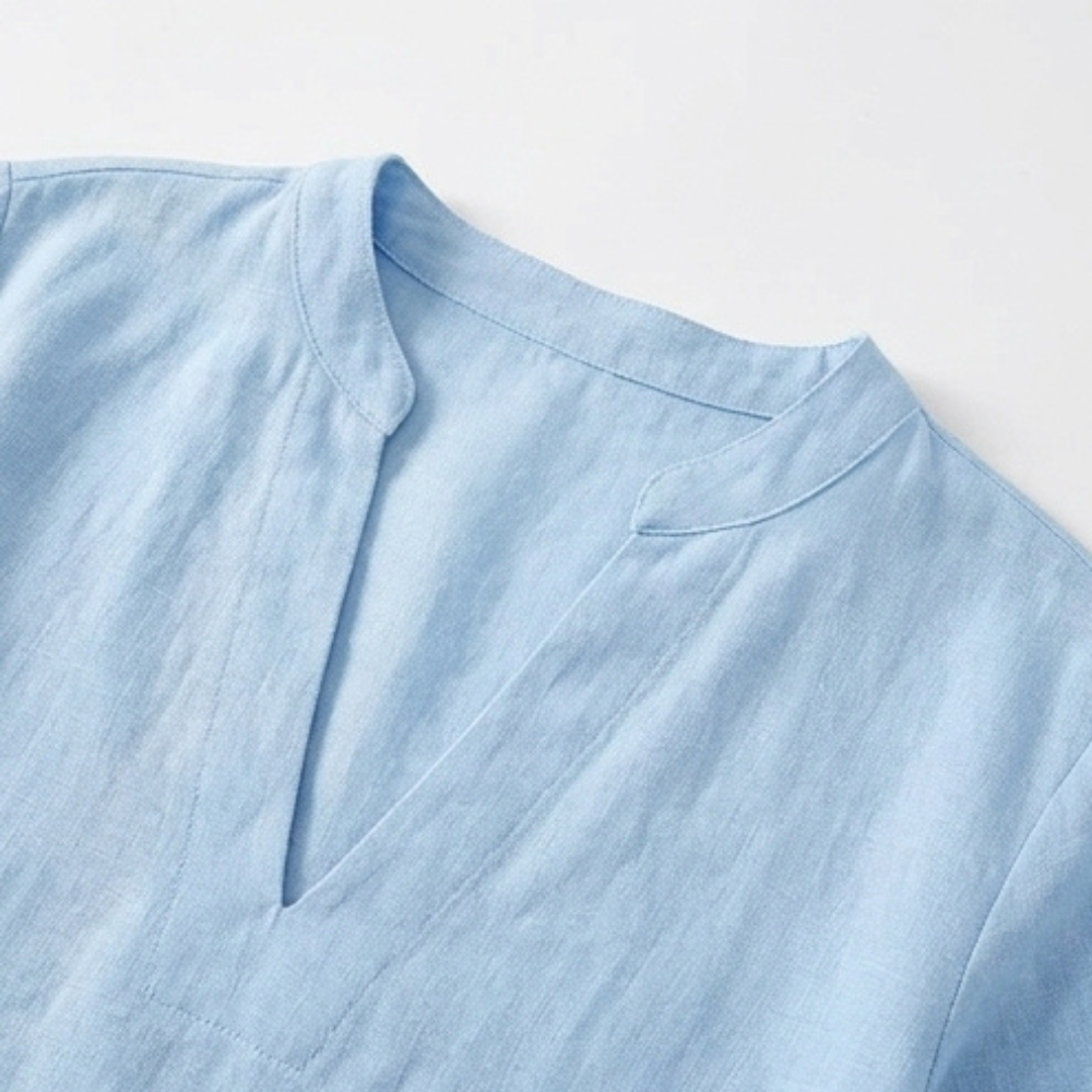 Breezy V-Neck Summer Set — View 7 | Clova