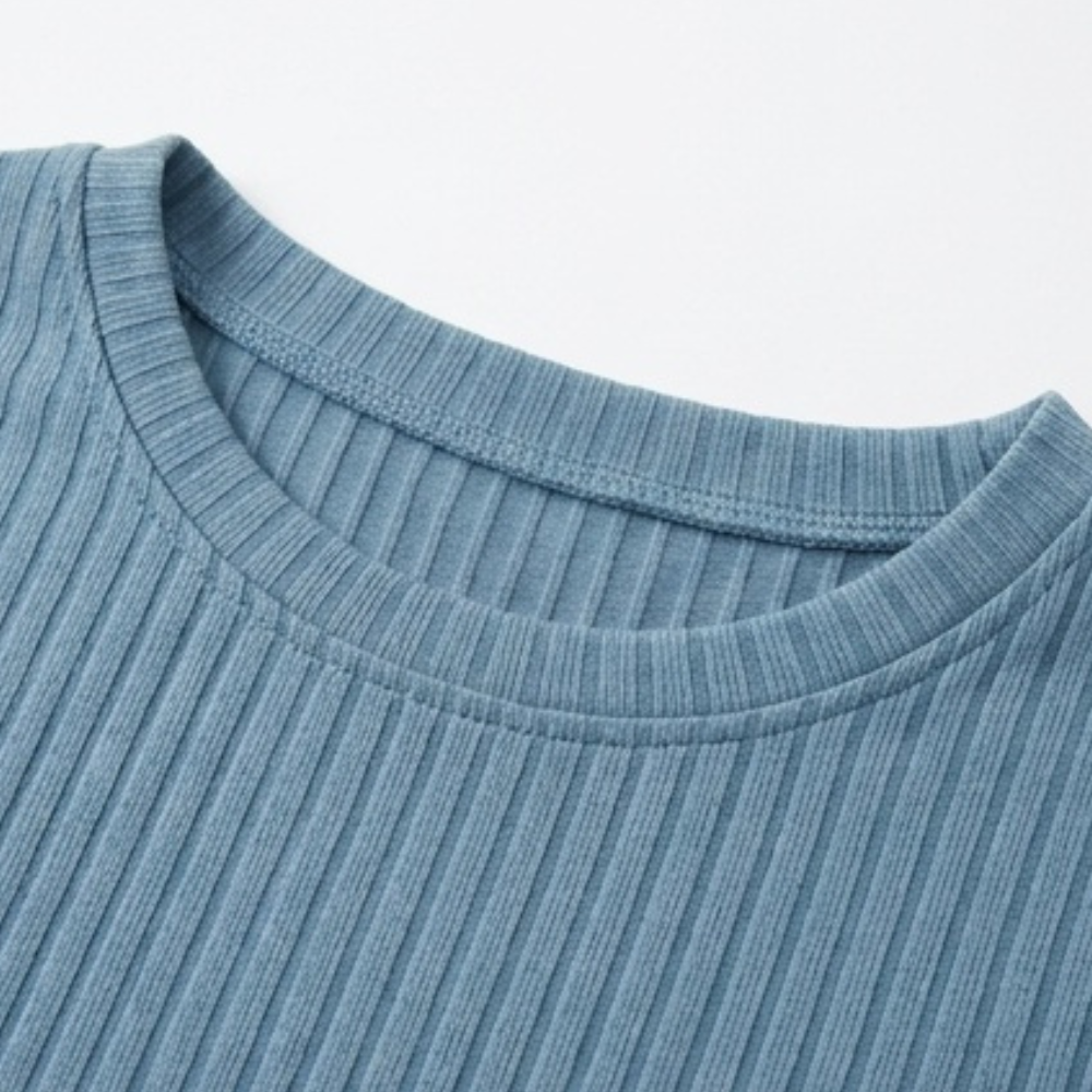 Soft Ribbed Wide-Leg Set — View 5 | Clova