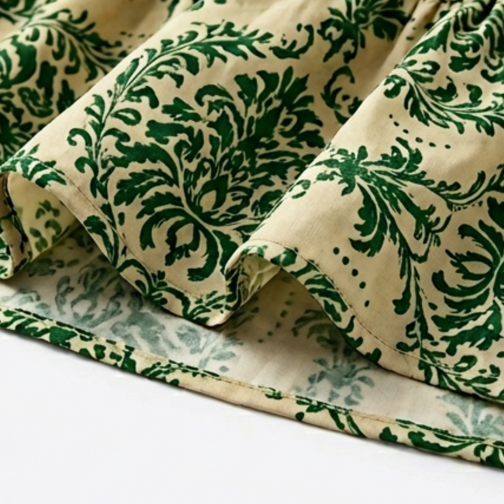 Smocked Floral Maxi Dress — View 10 | Clova