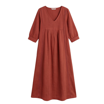 Relaxed Midi Dress with Pockets — View 14 | Clova