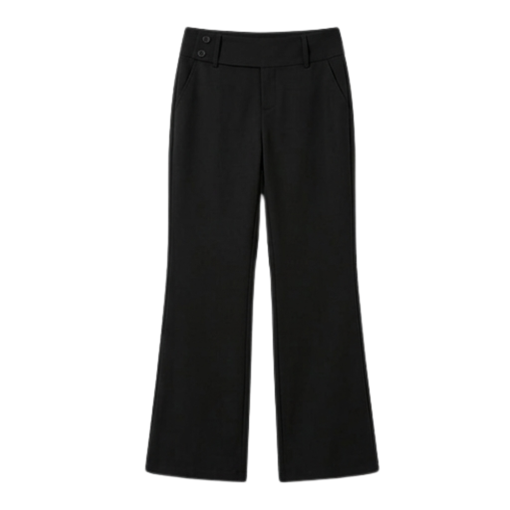 Elongating Wide-Leg Flare Pants — View 15 | Clova