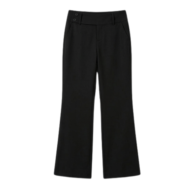 Elongating Wide-Leg Flare Pants — View 15 | Clova