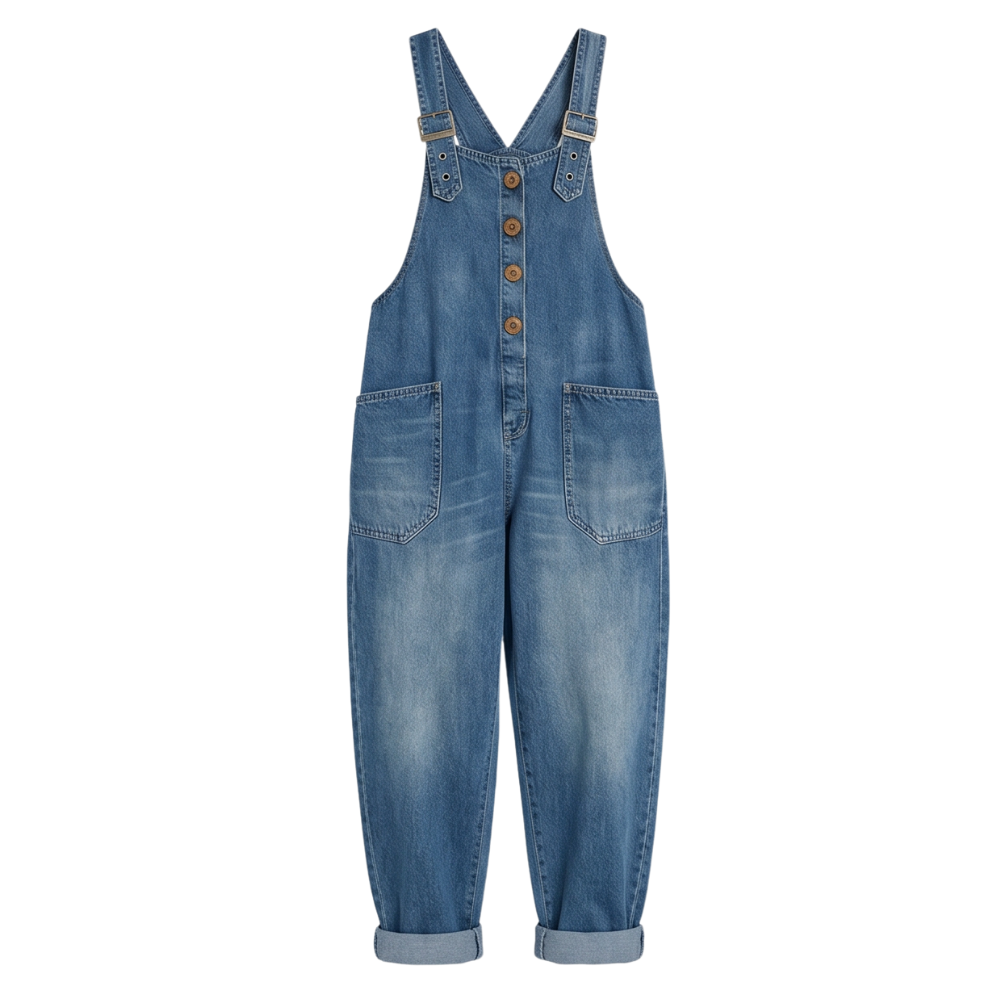 Relaxed Overalls with Pockets — View 11 | Clova