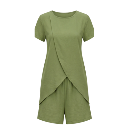 Tulip-Hem Two-Piece Summer Set — View 13 | Clova