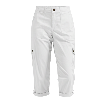 Comfortable Stretch Capri with Pockets — View 14 | Clova