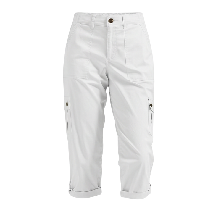 Comfortable Stretch Capri with Pockets — View 14 | Clova