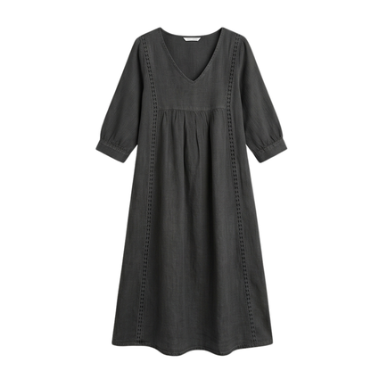Relaxed Midi Dress with Pockets — View 15 | Clova