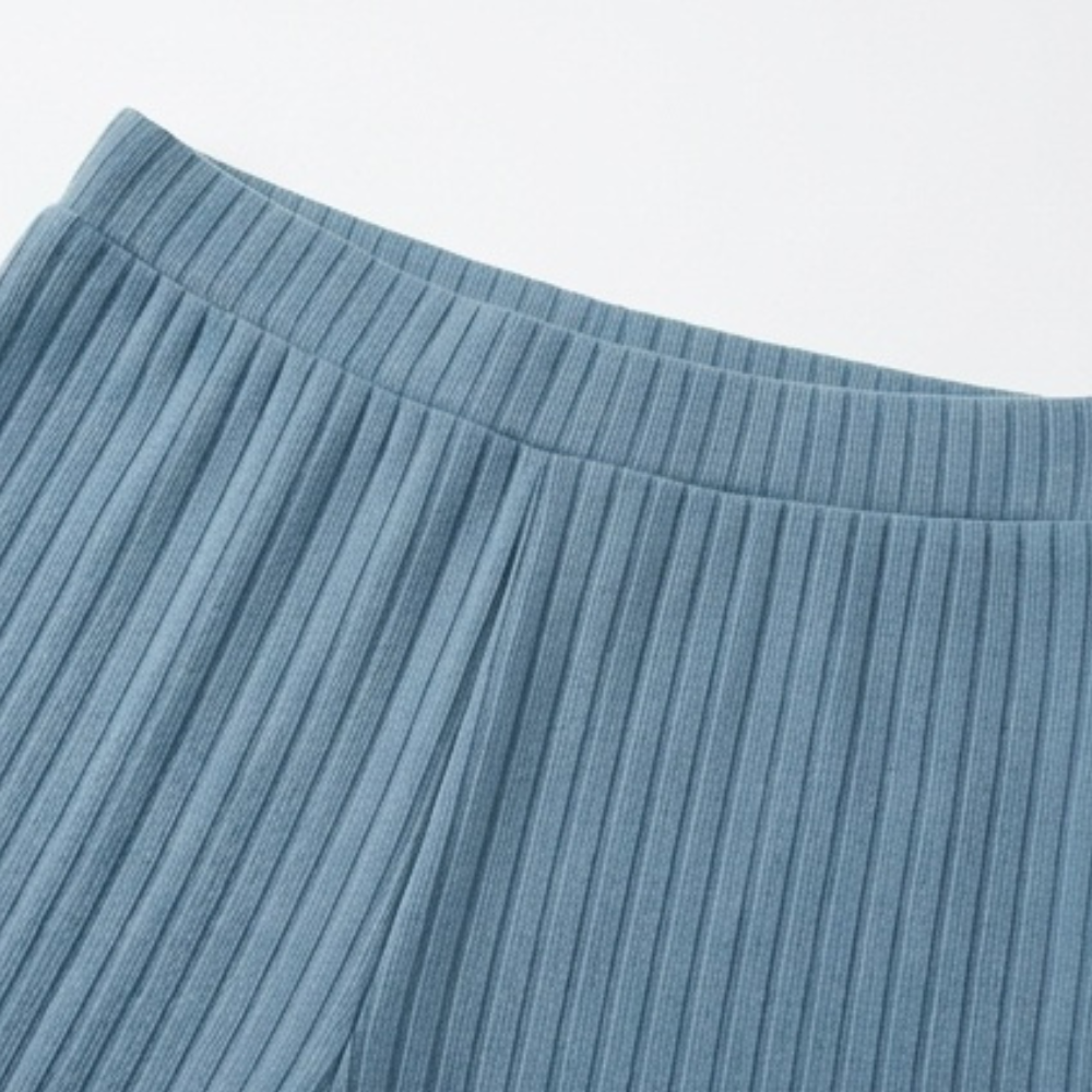 Soft Ribbed Wide-Leg Set — View 6 | Clova