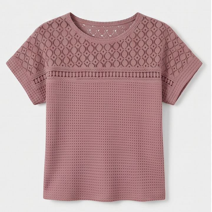 Breezy Open-Weave Knit Top — View 13 | Clova