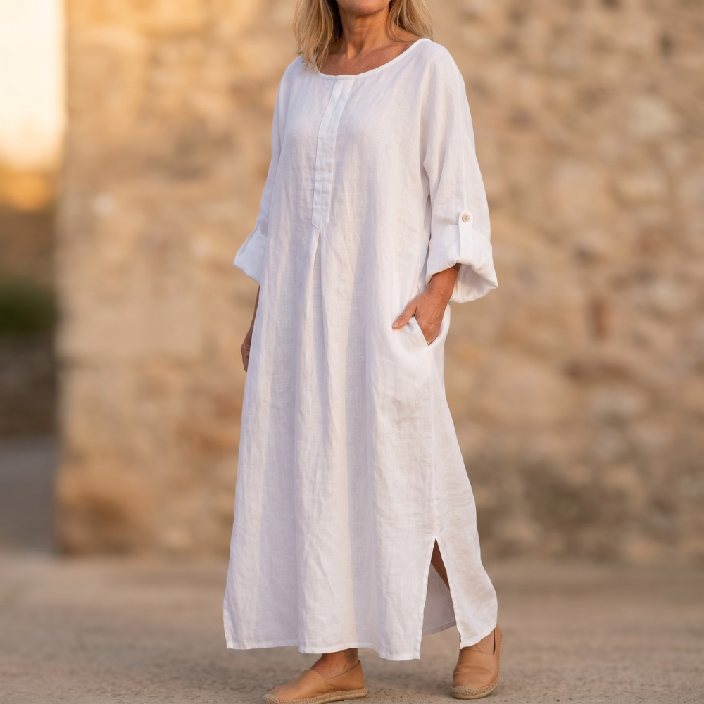 Flowy Linen-Style Maxi for Everyday Elegance — View 6 | Clova