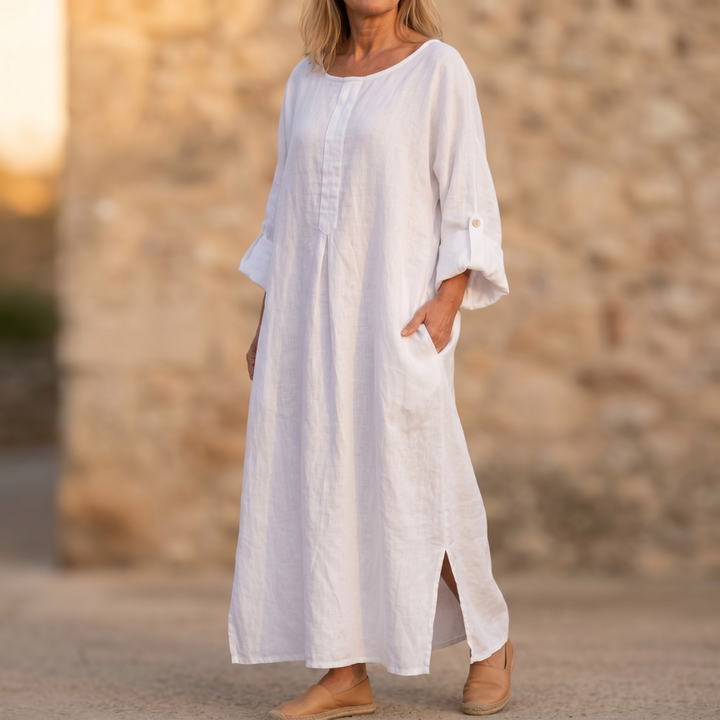 Flowy Linen-Style Maxi for Everyday Elegance — View 6 | Clova