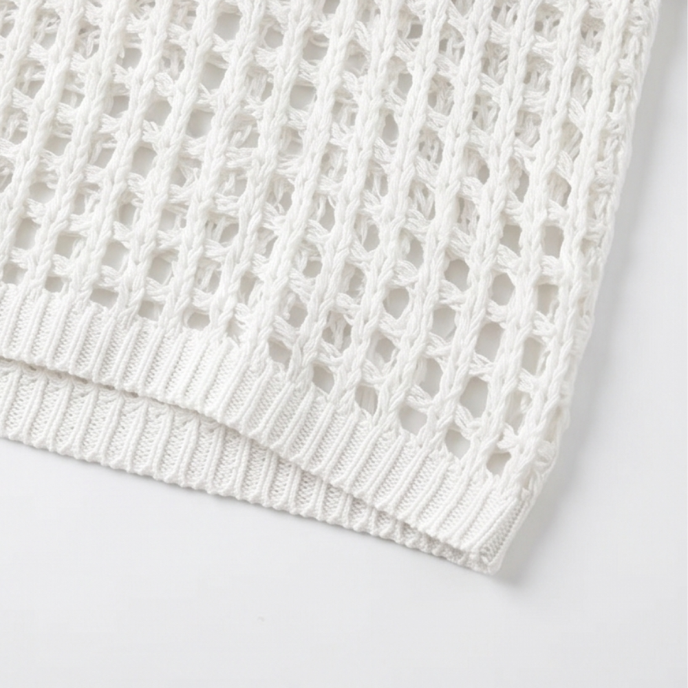 Breezy Open-Knit Summer Top — View 14 | Clova