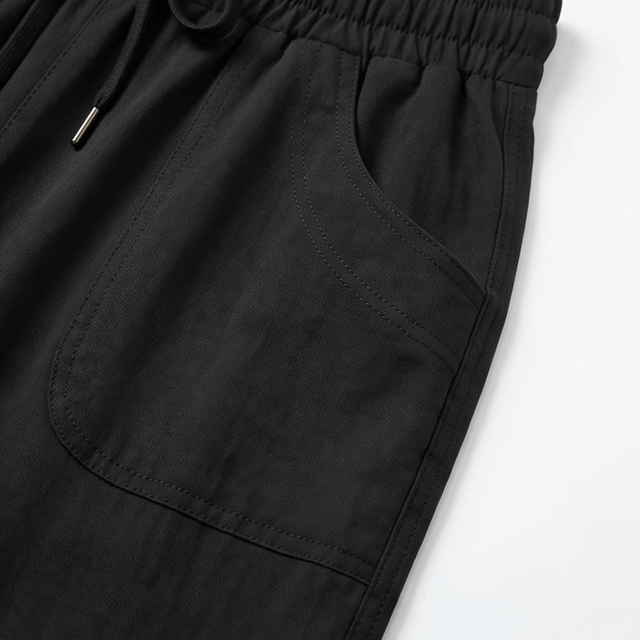 Soft Cropped Wide-Leg Pants with Pockets — View 8 | Clova