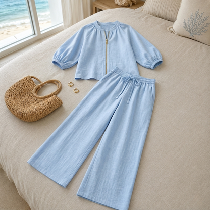 2-Piece Set with Gold Zip — View 6 | Clova