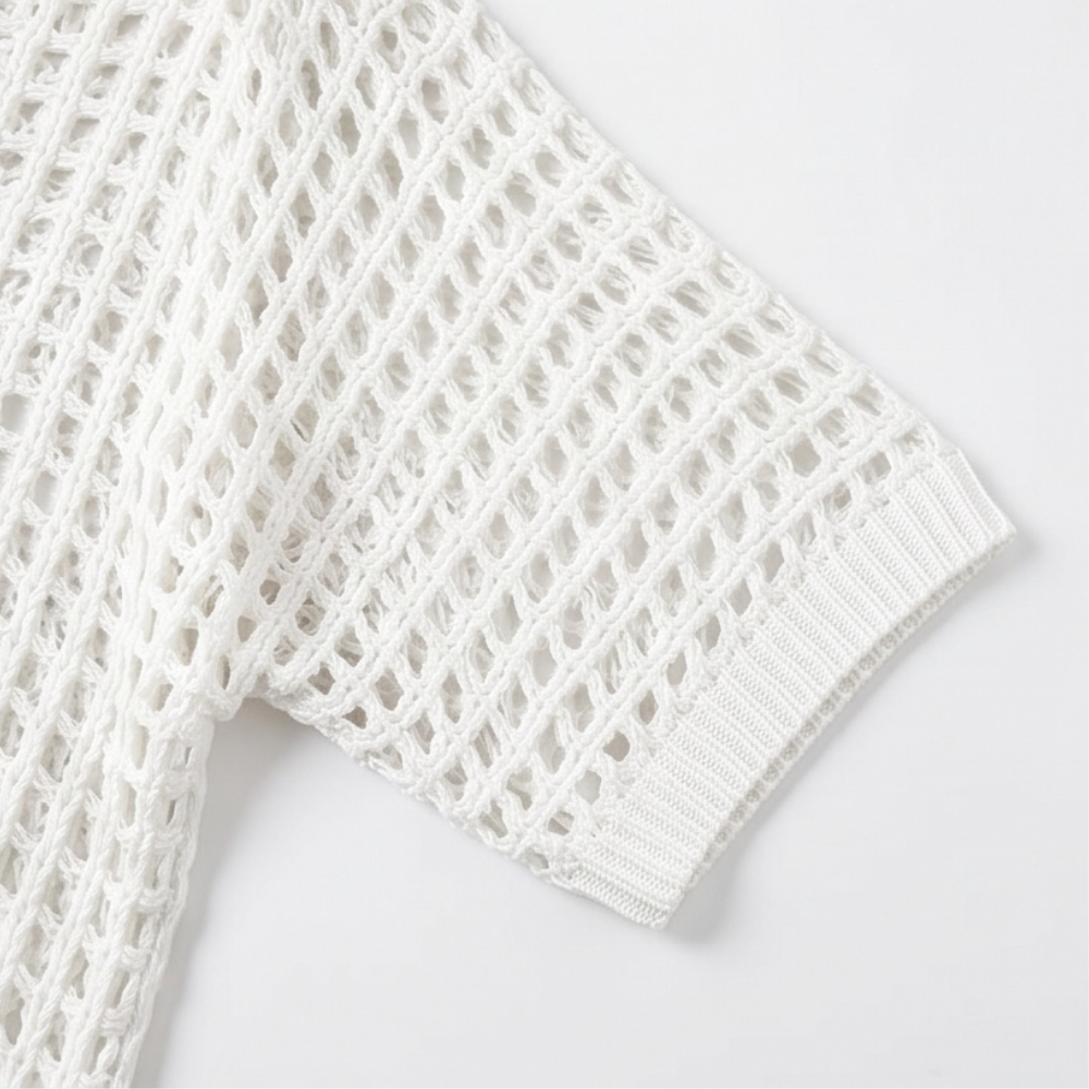 Breezy Open-Knit Summer Top — View 13 | Clova
