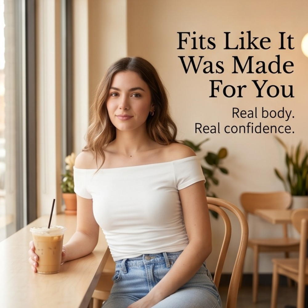 Velora Off-Shoulder Slim Fit Top — View 7 | Clova