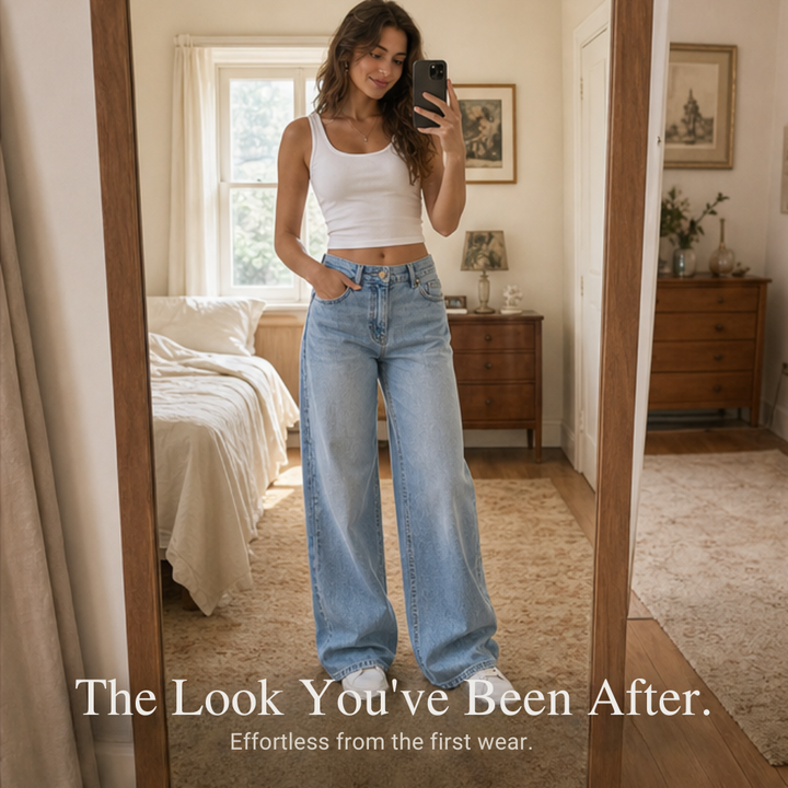 Vintage Relaxed-Fit Wide-Leg Jeans — View 8 | Clova