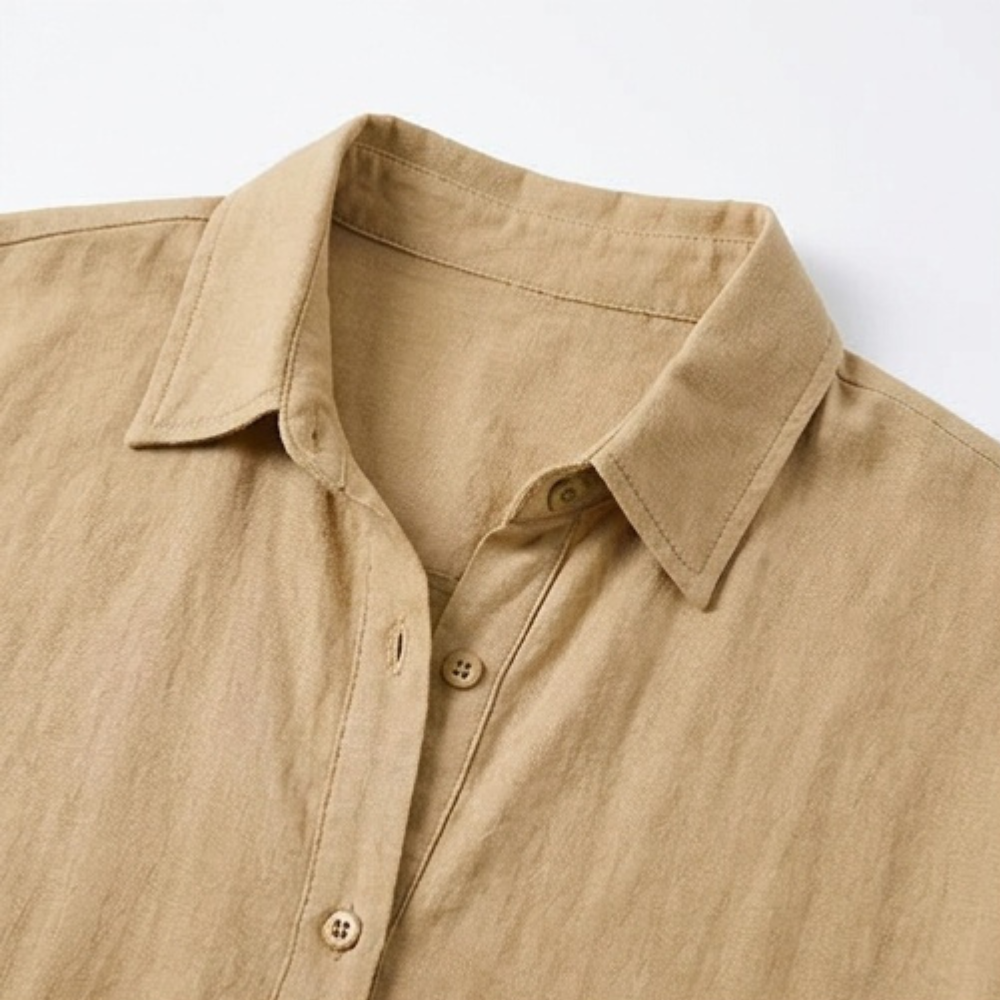 Breezy Button-Down Midi Dress — View 7 | Clova