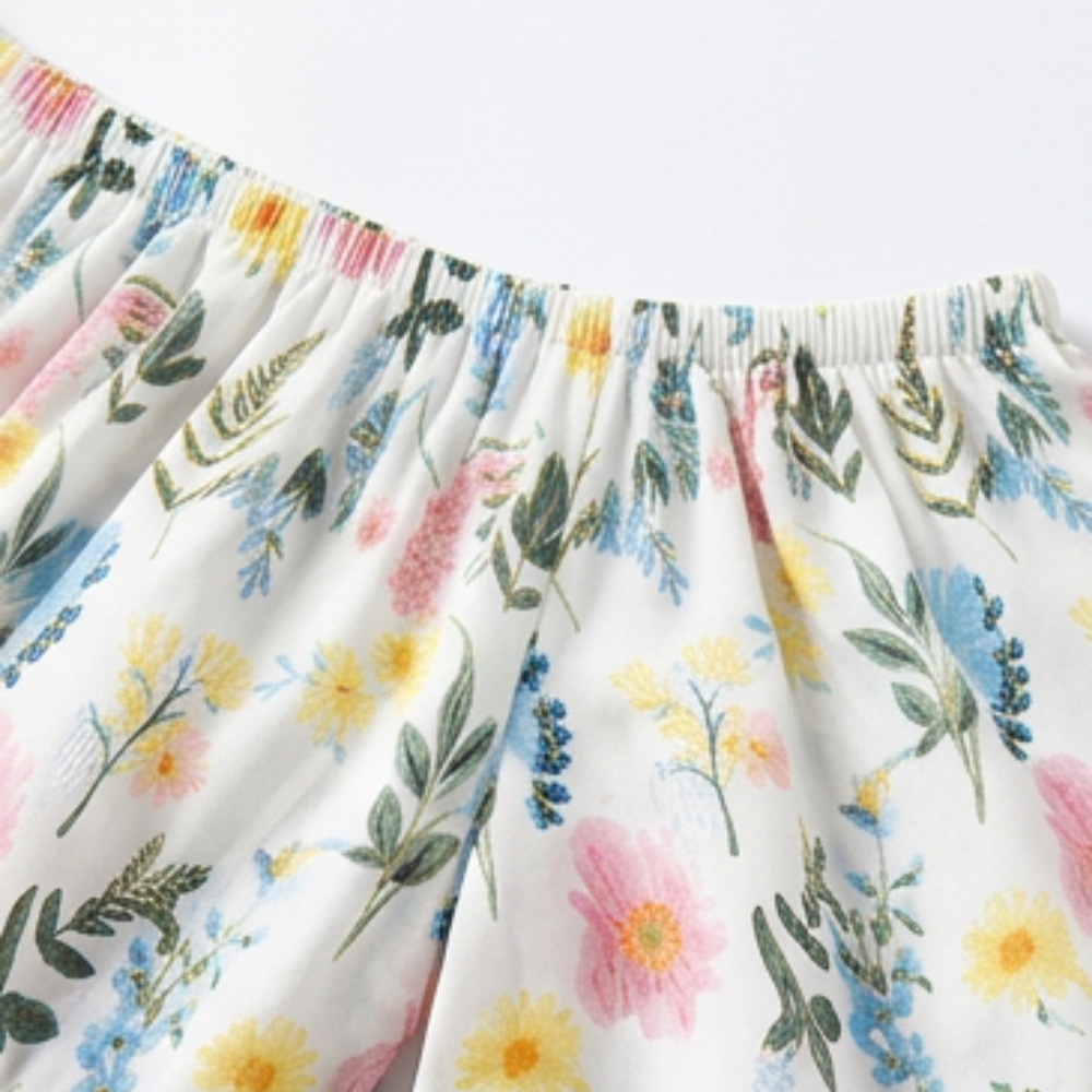 Off-Shoulder Floral Maxi Dress with Hidden Pockets — View 12 | Clova