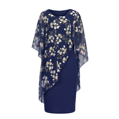 Elegant Overlay Sheath Dress — View 11 | Clova
