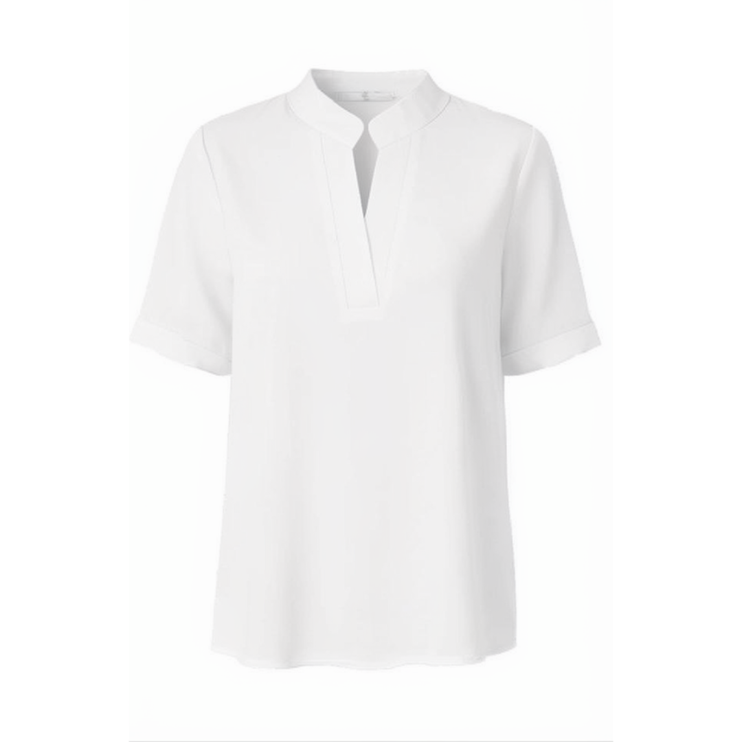 Notch V-Neck Blouse for Effortless Style — View 6 | Clova